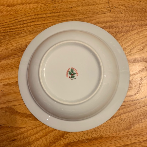 🎉Host Pick🎉 VINTAGE Tienshan Holiday Hostess Two 9” Round Vegetable Bowls - Picture 4 of 4